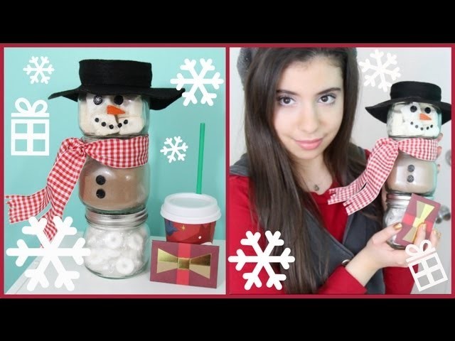 DIY Holiday GIft Idea: Hot Cocoa Snowman Jars!