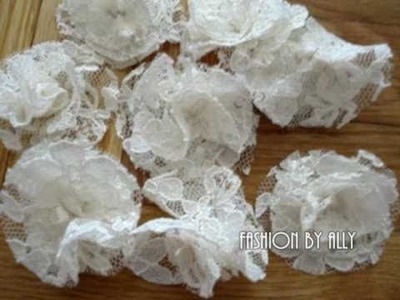 DIY: How to Make Lace Fabric Flowers (Easy & Simple)