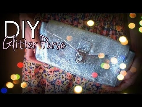 Easy DIY: Glitter Clutch.Purse♥--- Glam up an old purse