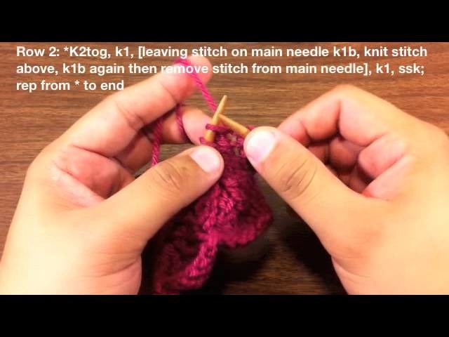 How to Knit the Chevron Lace Stitch (Continental Style)