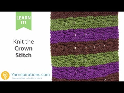 How to Knit the Crown Stitch