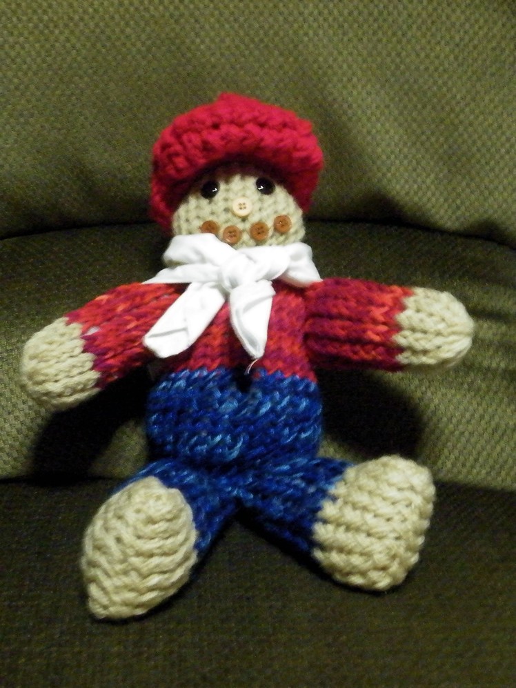 How to Loom Knit a Scarecrow