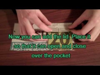 How to make a newspaper wallet