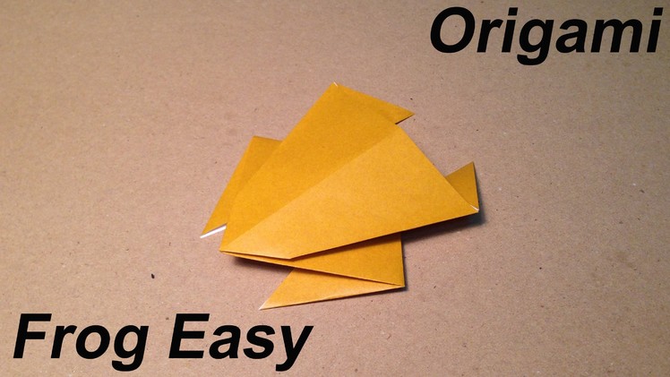 How to make an Origami Frog. Easy for Children