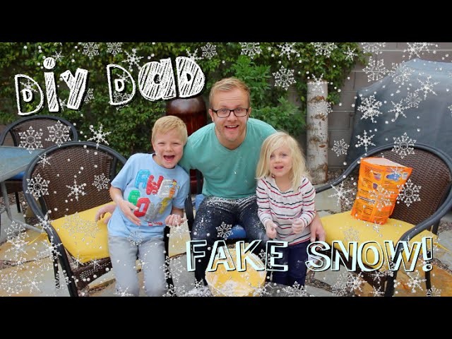 HOW TO MAKE FAKE SNOW | DIY Dad: epoddle