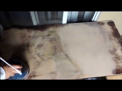 How to sand a table