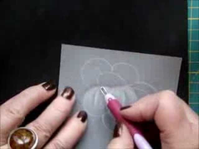 HOW TO SHADE A FLOWER IN PARCHMENT CRAFT by Ewa Maria Piechota