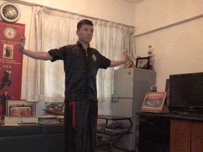 Hung Kuen master demonstrates his craft