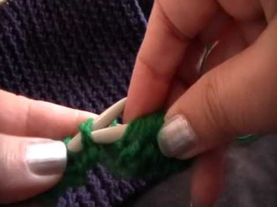 Knitting for beginners-3.Second row & up.
