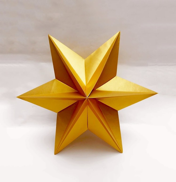 Origami Star  - easy. Ideas for Easter. Origami  Dominanta Star. Украшения для дома