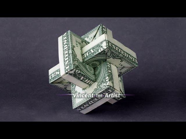 Origami Umulius Rectangulum w. Link to Folding Instructions - Money Origami