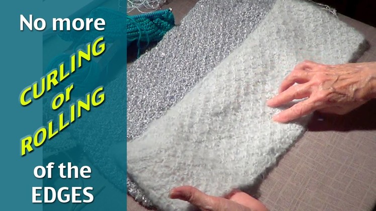 Prevent Knit from Curling or Rolling