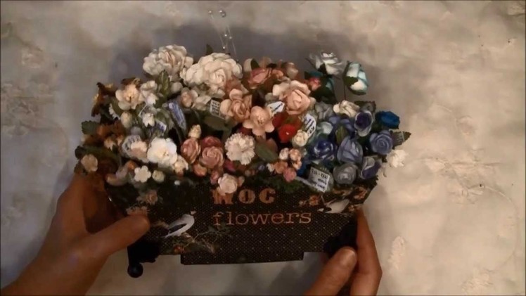 Wild Orchid crafts flower pot display and organizer - Flower pot tutorial on my blog