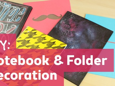 Back to School : Notebook and Folder Decoration