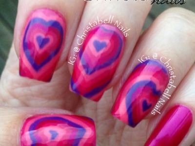 ChristabellNails Hearts Nails Tutorial -- A Quickie
