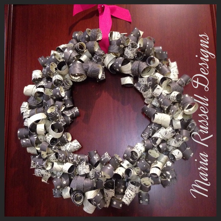 Craft Series - Paper Wreath For Any Occasion