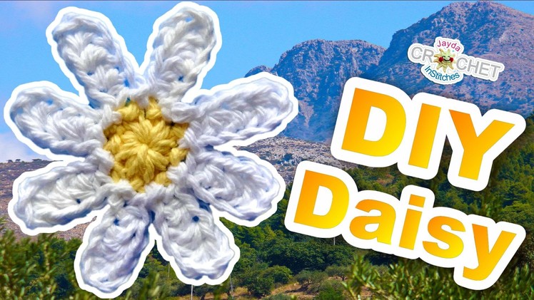 Crochet a Simple Daisy Flower - Beginner Pattern DIY
