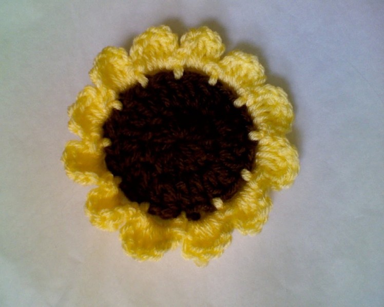 Crochet Sunflower Tutorial -- Sunflower