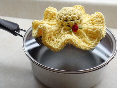 #Crochet Tiny Hat Pot Holder #TUTORIAL