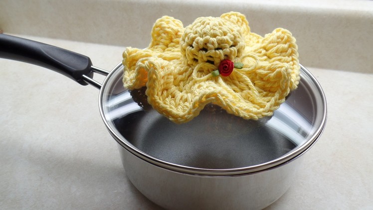 #Crochet Tiny Hat Pot Holder #TUTORIAL