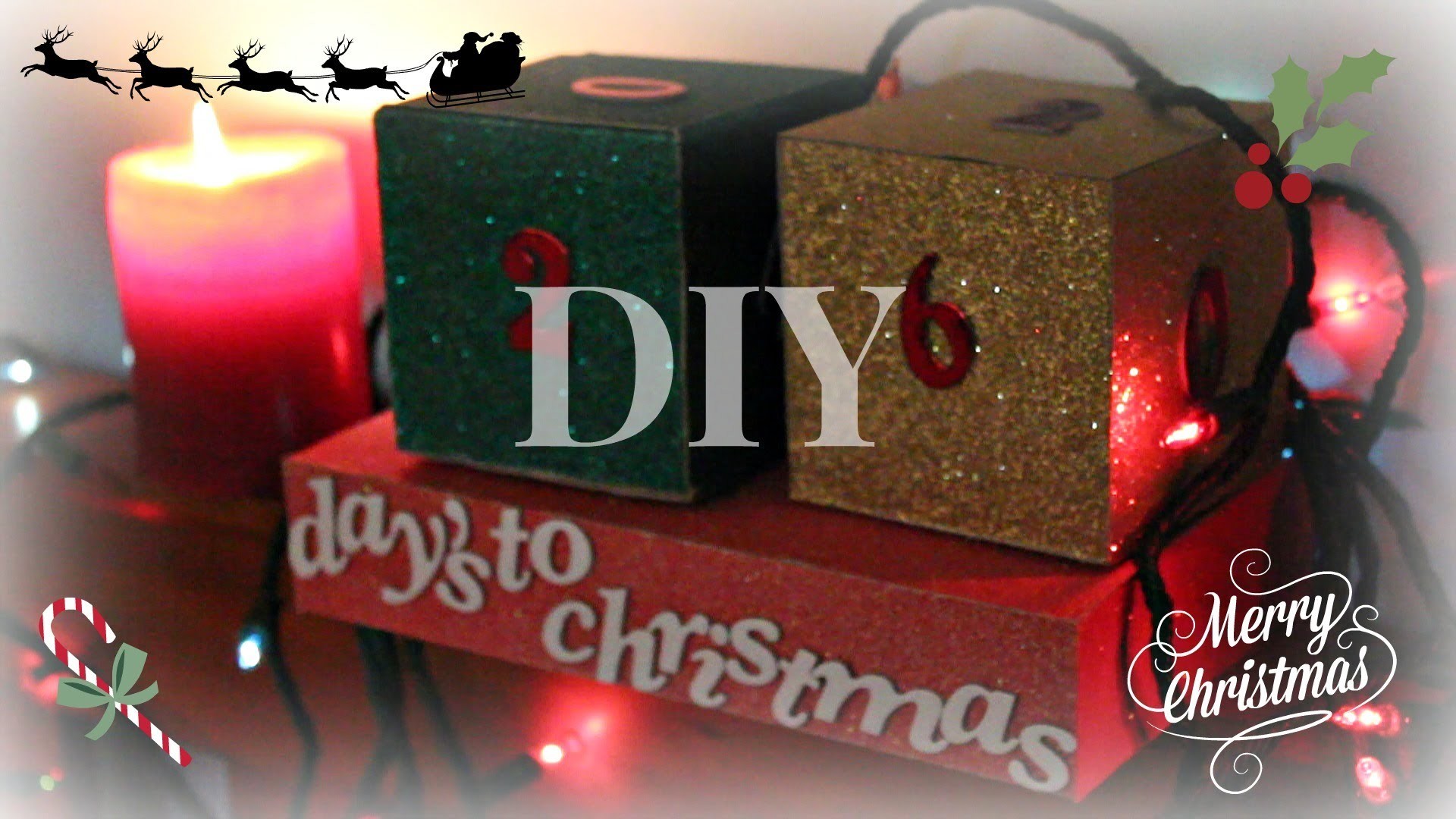 DIY Christmas Advent Calendar Cubes