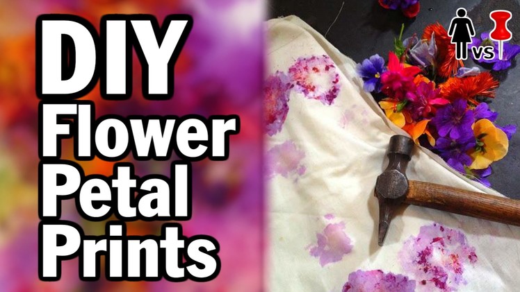 DIY Flower Petal Prints - Corinne Vs. Pin #10 - Pinterest Test