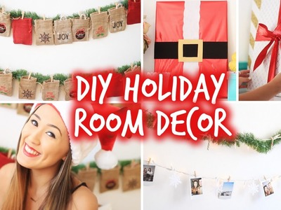 DIY Holiday Room Decor! Wall Decor & Christmas Advent Calendar