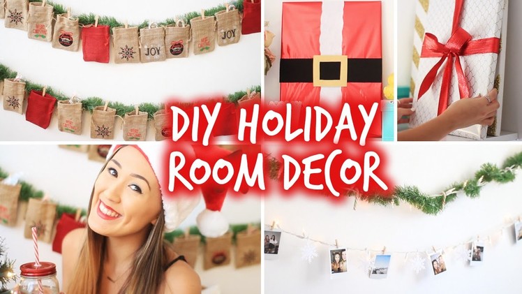 DIY Holiday Room Decor! Wall Decor & Christmas Advent Calendar