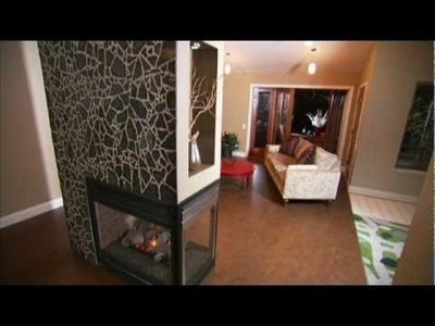 DIY House Crashers - "Mosaic Peninsula Fireplace"