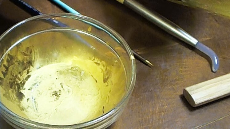 DIY How to Make 24kt Gold Paint for Egg Art - Gold Leaf Tutorial by Reem Al-Nouri
