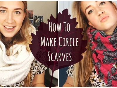 DIY Infinity Scarves | Recycling Old Sweaters