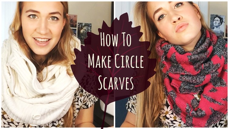 DIY Infinity Scarves | Recycling Old Sweaters