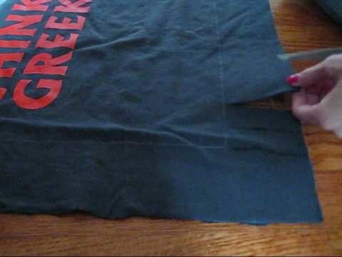 DIY: No Sew Pillow from Old T-Shirt