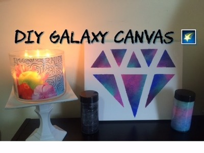 DIY room decor: Diamond galaxy canvas