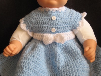 Easy crochet baby dress -  video two