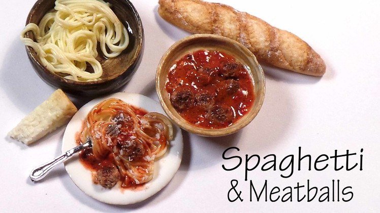Easy Spaghetti & Meatballs - Polymer Clay Tutorial