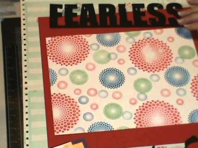 Fearless Scrapbook Page - Cricut Cartridges - Video #17
