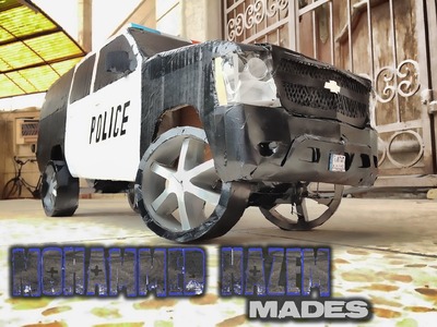 Handmade Paper Craft 2010 Chevrolet Suburban RC Police Car by Mohammed Hazem