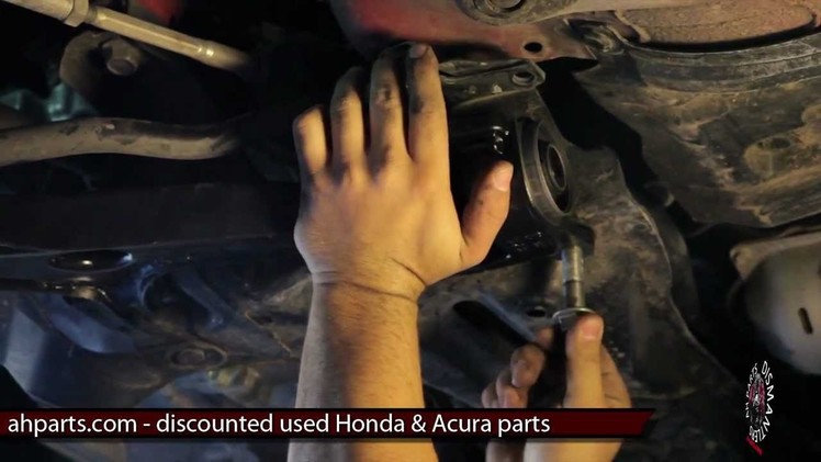 How to change replace install lower control arm DIY 2007 2008 Honda Fit Replacement Tutorial