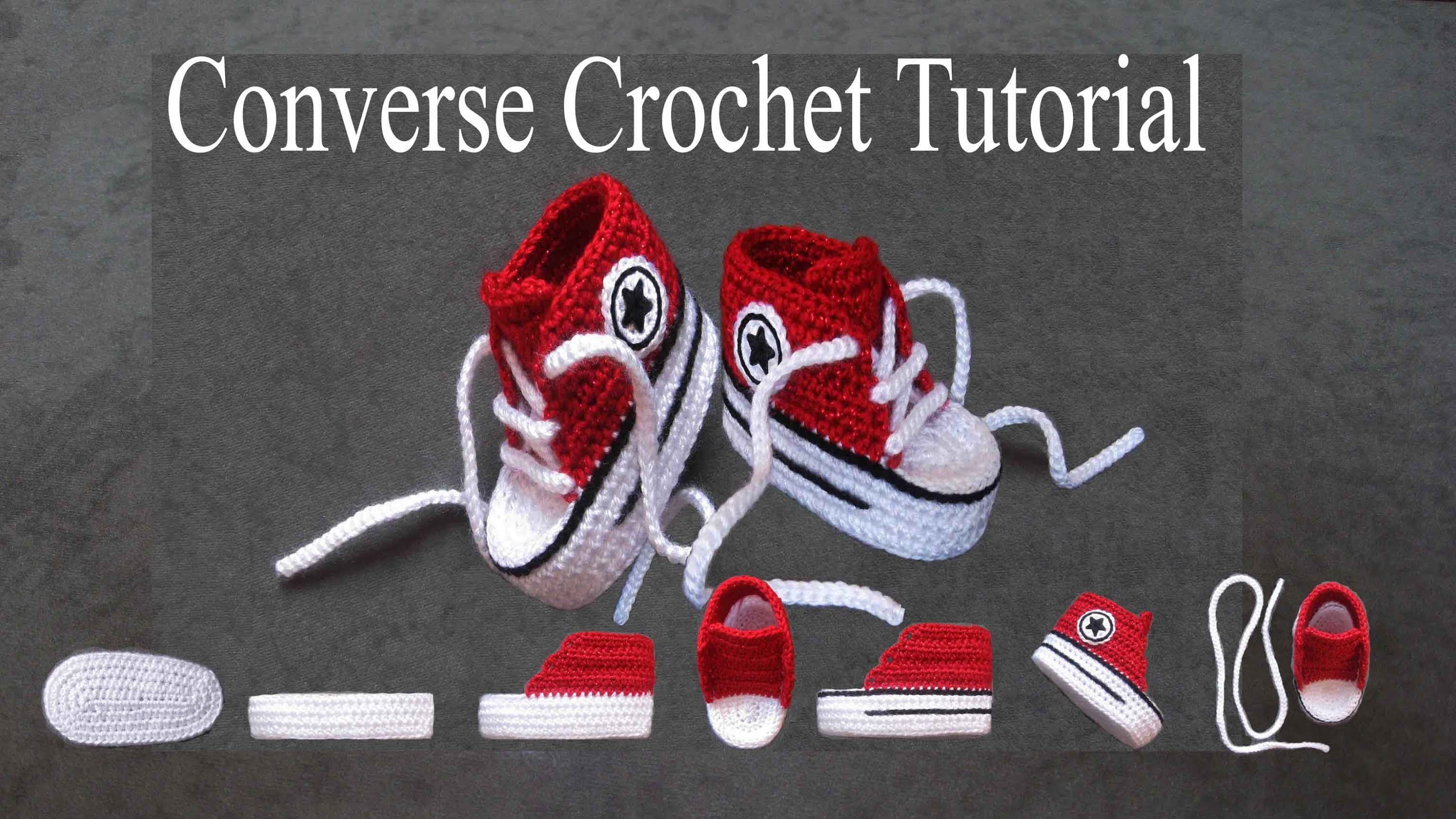 crochet baby converse shoes