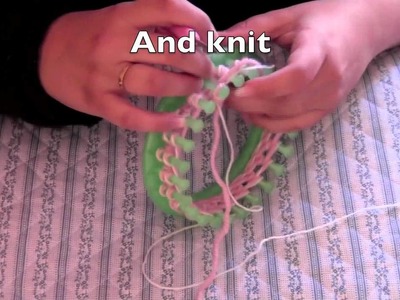How to knit a flower on a round loom