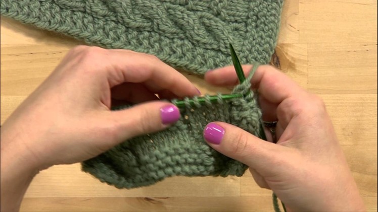 How to Knit a Scarf -- Chutes & Ladders Pattern