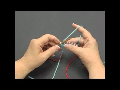 How to Knook: Knit Stitch (Left Handed)