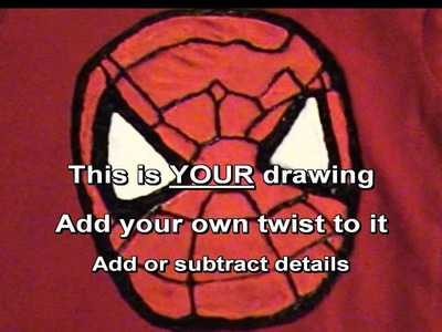 HOW TO- Make a 3D Spider Man T-Shirt