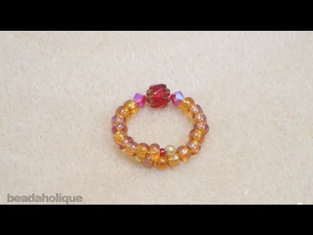 How to Make a Beaded Memory Wire Ring