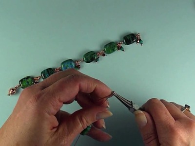 How to Make a Designer Chrysocolla Bead Bracelet (2 of 2)