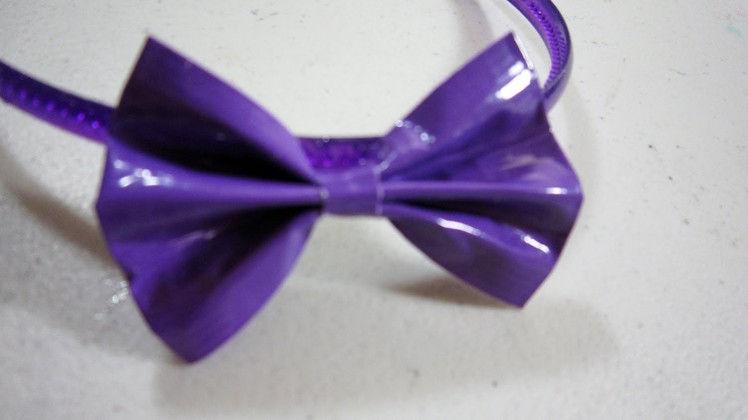 How to make a flat duct tape hair bow - EP