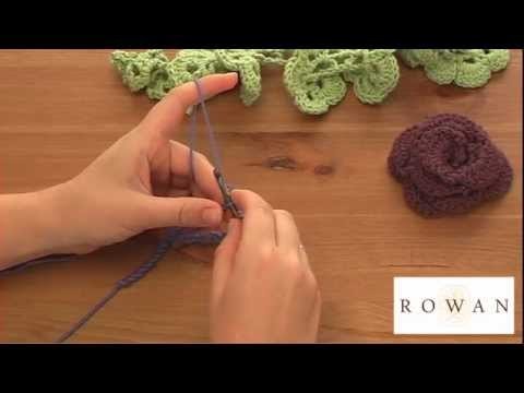 How to make crochet flowers (1), with Rowan Yarns and Dragon Yarns