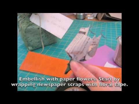 How To Make DIY Flowery GIft Wrap
