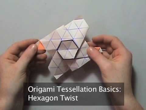 Origami Tessellation Basics: Hexagon Twist